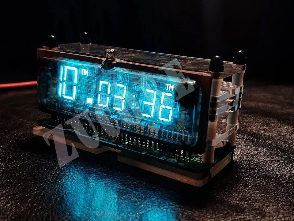 스팟 VCK_CCCP VFD 시계, 소련 시대 시계 화면 및 현대 기술 시계 화면