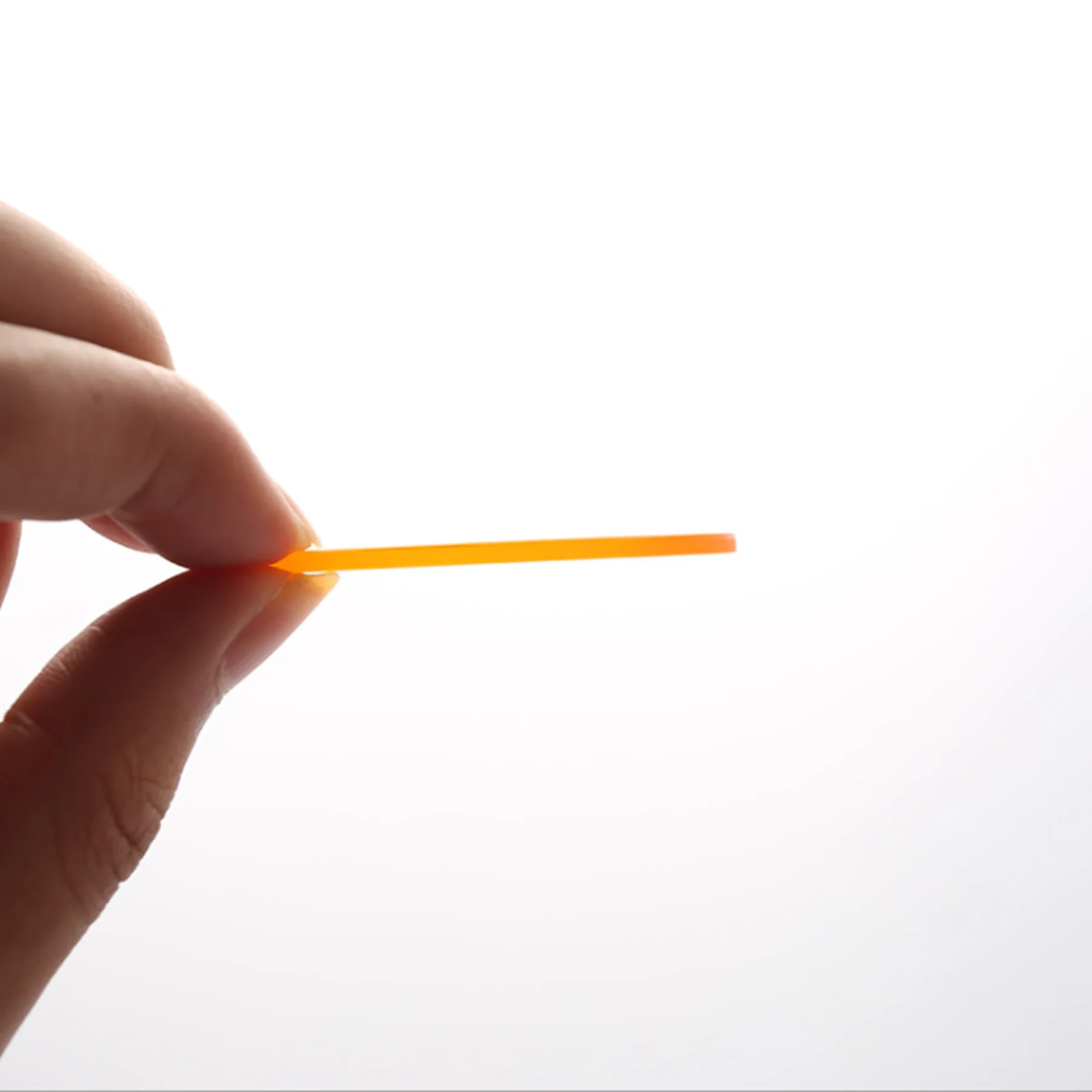 Piastra tonda in vetro arancione dimensioni diametro 42mm taglio UV 535nm filtro passa-infrarossi CB535 GG550 per Flahlight
