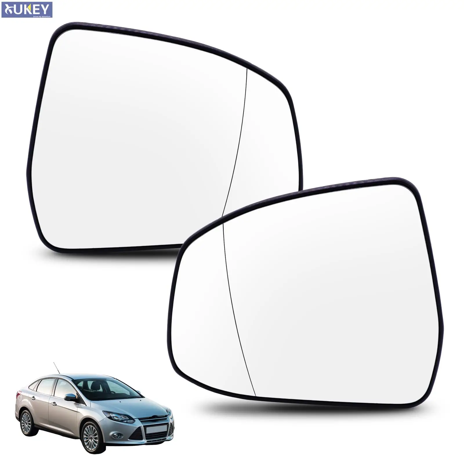 For Ford Focus 2008-2018 Mondeo 2010-2014 Europe Model Right Left Side Wing Mirror Glass Convex Heated Base Rearview Wide Angle