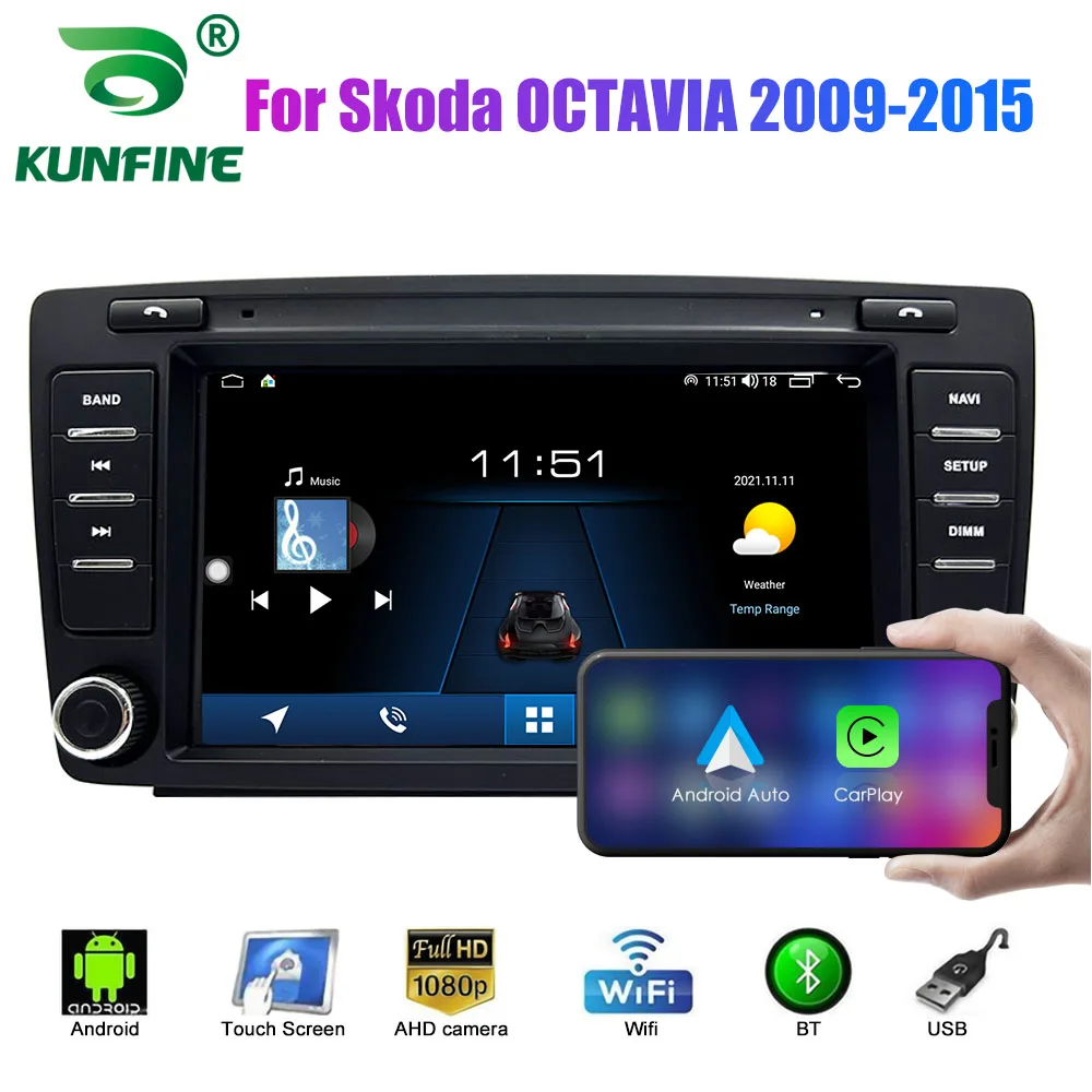 

2 Din Android Car Radio For Skoda OCTAVIA 2009-2015 Car Stereo Automotive Multimedia Video DVD Player GPS Navigation Carplay