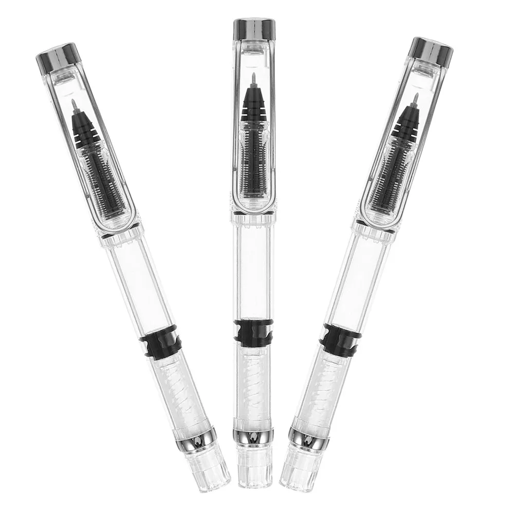 

3Pcs Refillable Fine Point Gel Writing Pens Elegant Sleek Design Smooth Flowing Inkless Writing for Journaling Note Taking