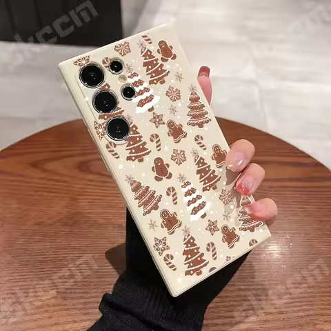 Christmas Tree Graphic Phone Case For Samsung Galaxy S25 S24 S23 Ultra S22 Plus S20 FE A15 A35 A55 A54 A50 A51 A71 A72 A73 Cover