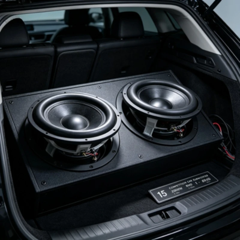 15 Inch Car Subwoofer 2000W RMS 1 Ohm 89dB Sensitivity Competition Grade Audio Woofer for Car Sound System Upgrade