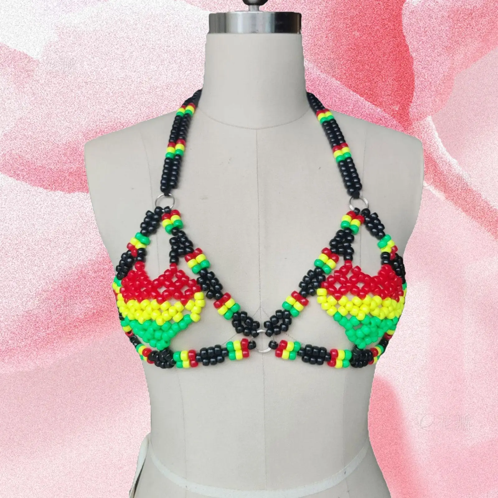 

Женский бюстгальтер-цепочка для тела, бюстгальтер с бисером, модные уникальные ювелирные изделия, нагрудная цепочка для наряда, реквизит для фотосессии, маскарадная тематическая вечеринка, праздники