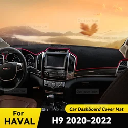 대시 보드 커버 매트 보호 패드, HAVAL H9 2020 2021 2022 자동차 액세서리, 대시 보드 차양, 자외선 차단 카펫 대시 매트