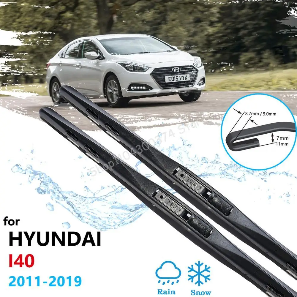 

for Hyundai i40 2011~2019 Car Wiper Blade Front Windscreen Windshield Wipers Car Accessories 2012 2013 2014 2015 2016 2017 2018