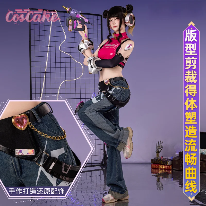 

Game Juno OVERWATCH2 Cosplay OW Linkage Girl Goup Costume Halloween Party Sweet Women Uniform Props Accessories Set