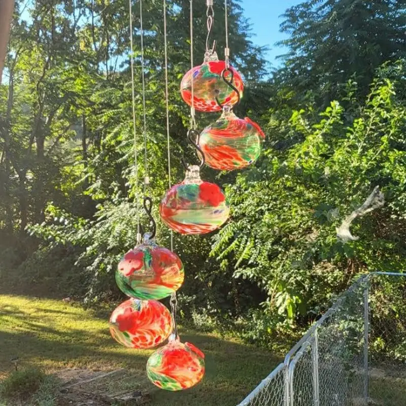 Outdoor Hummingbird Water Feeder Wind Chime Shaped Water Feeder Hanging Bird Water Feeder Bird Feeders Outdoor Hummingbird