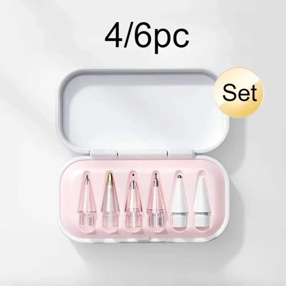 Replacement Pencil Tips for Apple Pencil 1/2/3th Apple Pencil Pro 2/4/6Pcs Soft Nibs for iPad Pro Pencil 1/2/3 Stylus Fine Nib