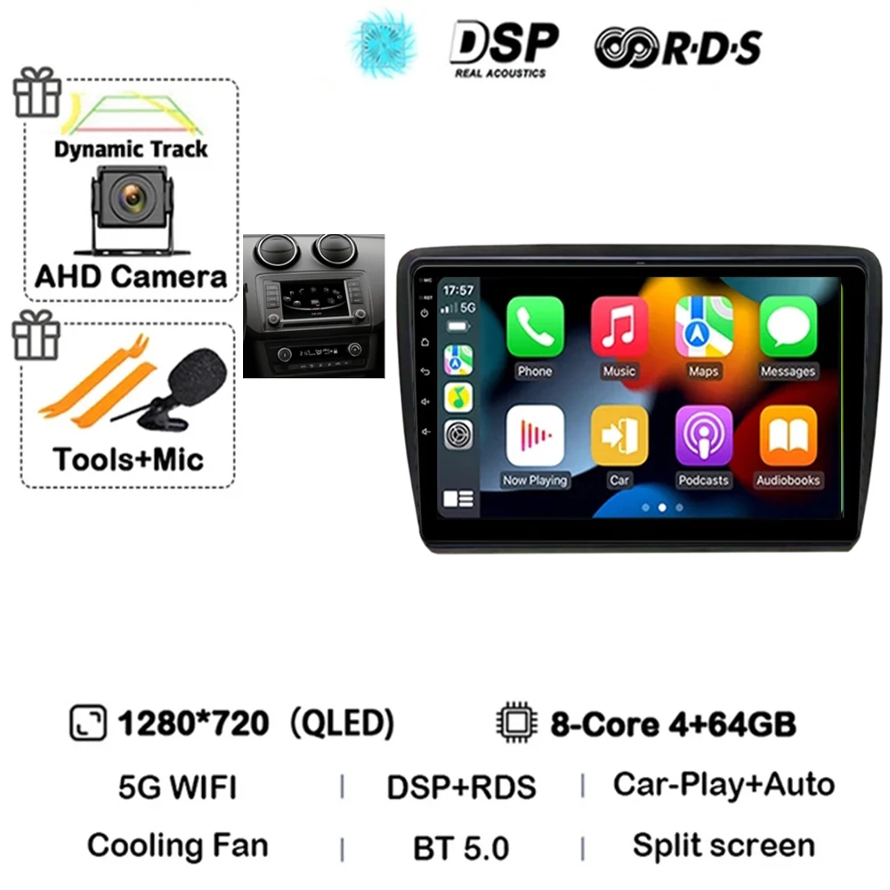 Car Radio For Seat Ibiza 2016 - 2017 2K Android 16 Multimedia Video Player GPS 4G CarPlay Auto Wireless Stereo No 2Din image 3