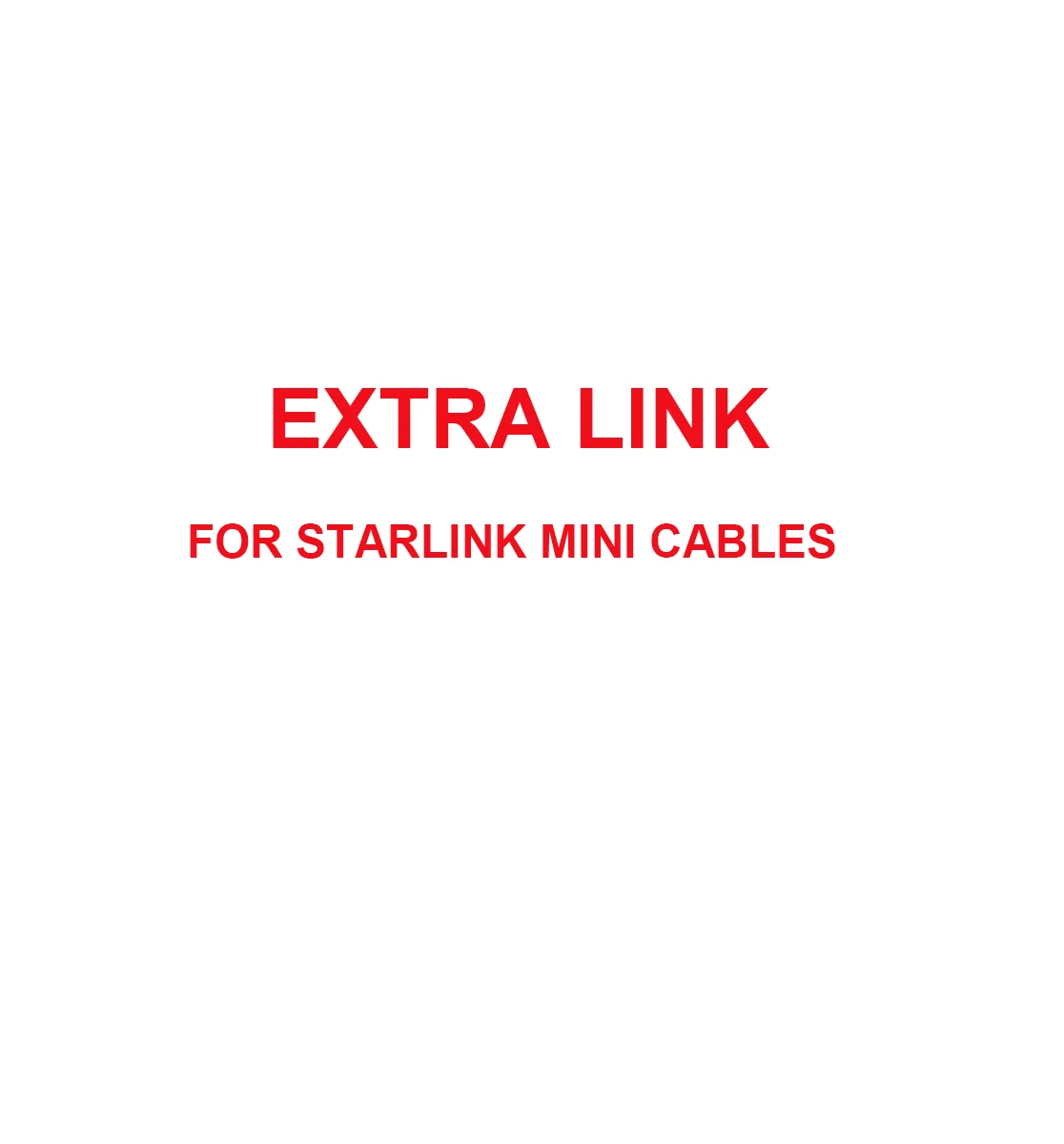 

EXTRA link For Starlink Mini Specific Power Cable