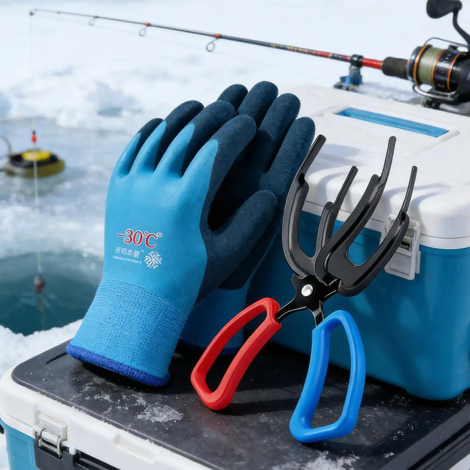 كماشة قابض السمك الاحترافية، مخلب قفل معدني للصيد الآمن وإطلاق حامل مضاد للعض لصيد الأسماك في المياه المالحة والمياه العذبة #4