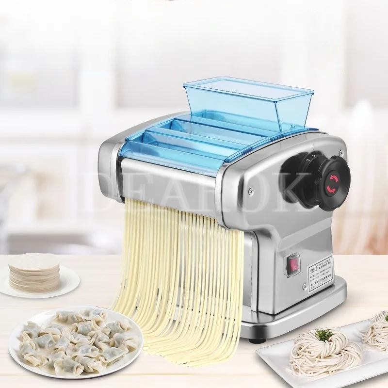 Electric Noodle Dumpling Wrapper Machine Pasta Noodle Maker Press All Copper Electric Commercial Household Stainless Steel