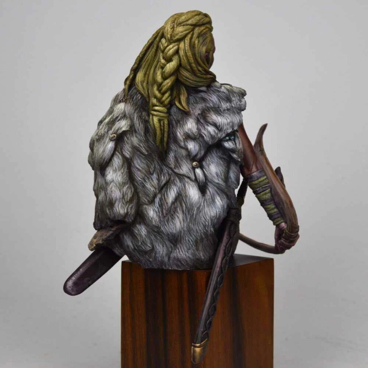 

1/10 Resin Figure Unpainted model Kit, Bust Viking Soldier - Female Archer, unassembled and unpainted GK, 929X