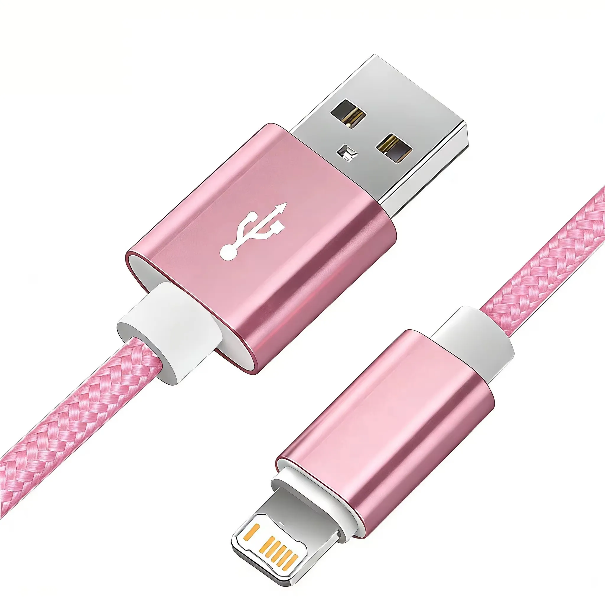 For iPhone 11 12 13 Mini 14 Pro Max USB Fast Charging Braided Cable For iPhone 7 8 14 Plus X XR XS Max Quick Charge Weaving Wire