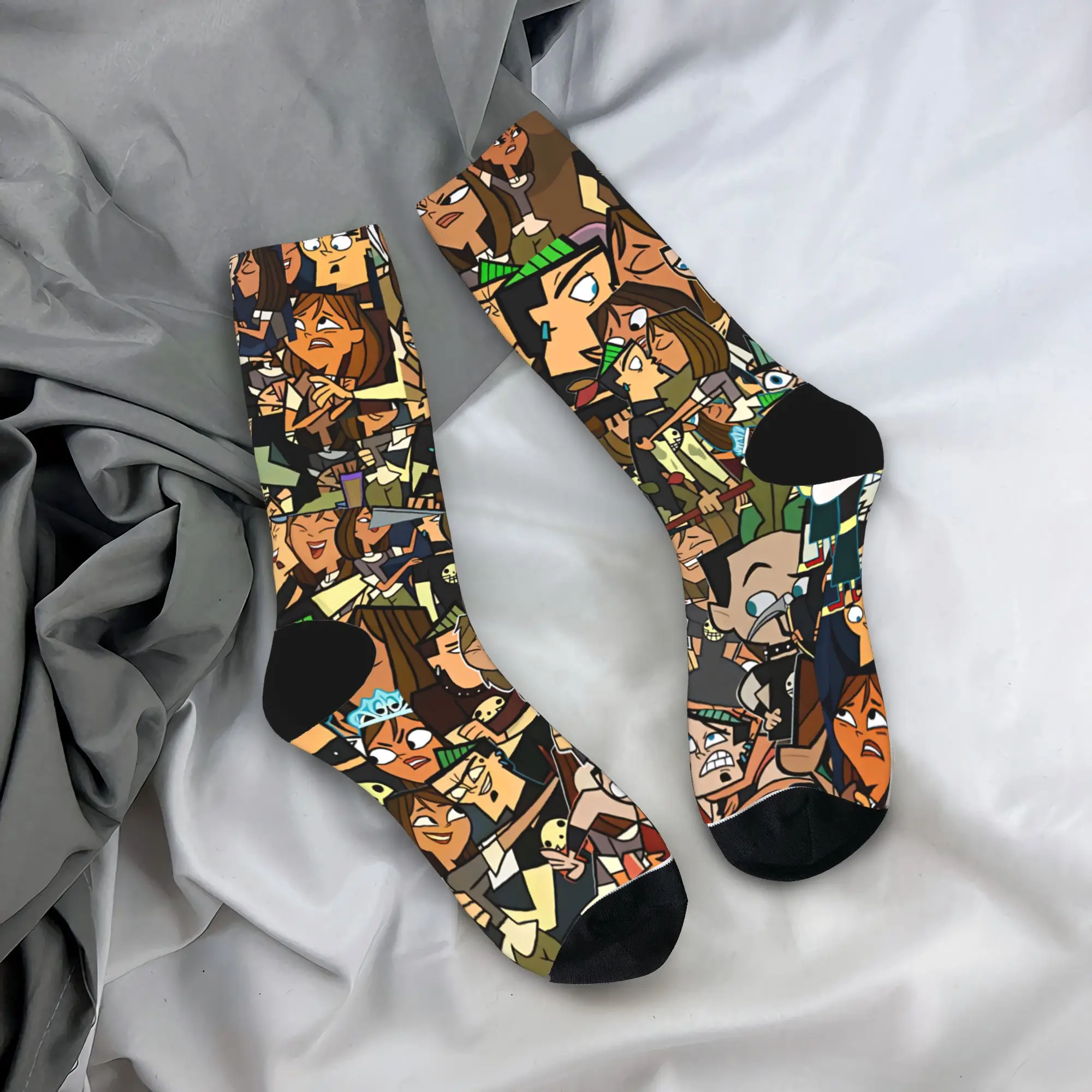 Totals Dramas Socks Spring  Stockings Vintage Unisex Men High Quality Socks Custom Cycling Non-Slip Socks