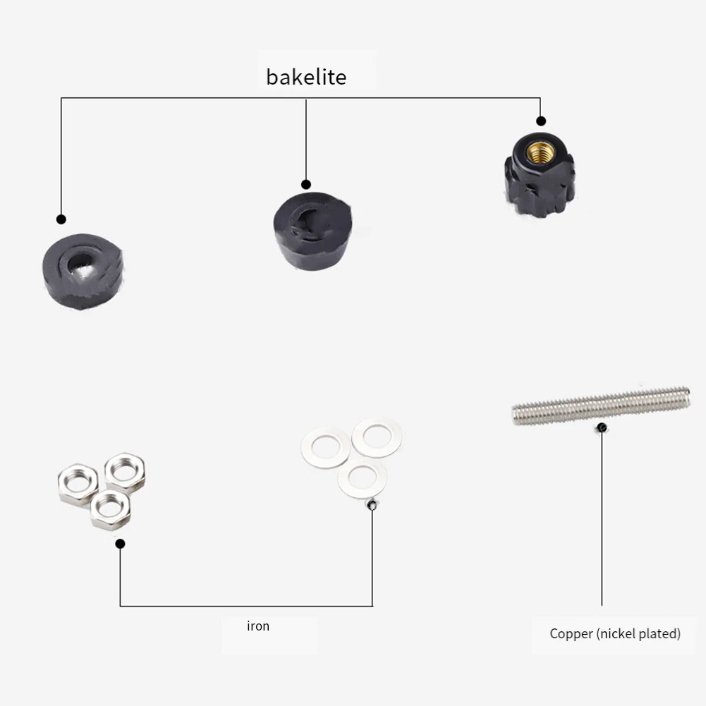 For Electrical Projects 16*41.8mm High Current Terminal High Current Binding Post Brass Binding Posts 250V AC Voltage