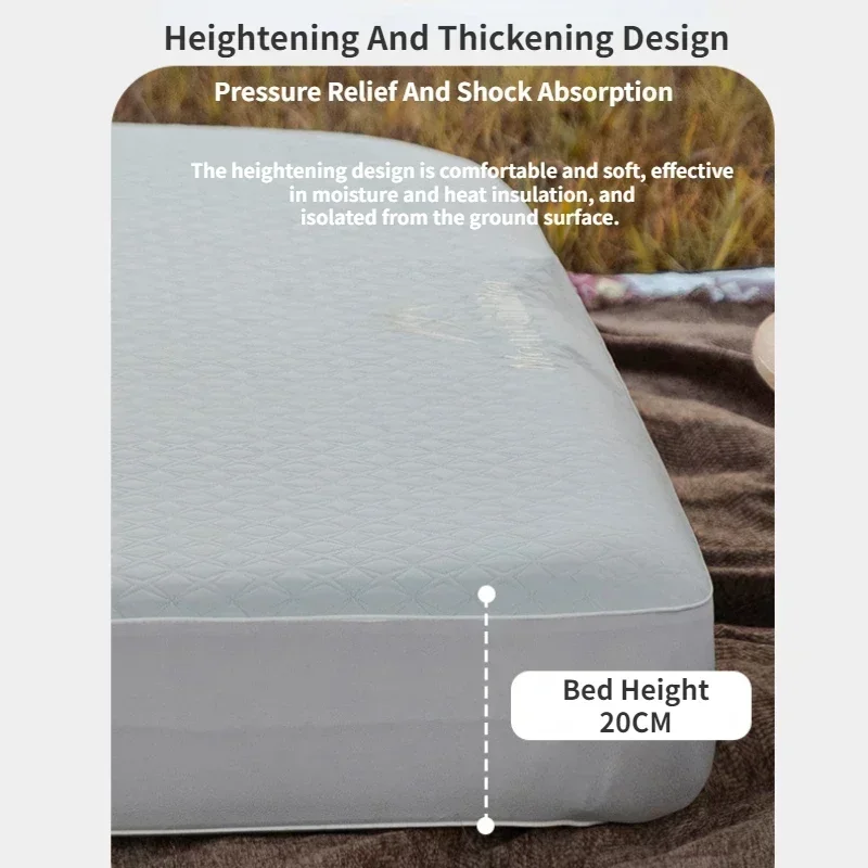 Mountainhiker 2 Person Automatic Inflation Drawing Mattress Outdoor Camping Air Pump 20cm Resilience Travel Picnic Beach Bed Mat view 4