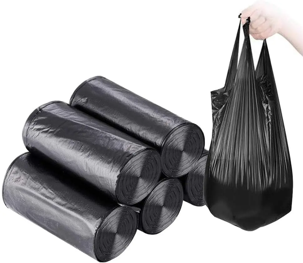 Small Trash Bags,5 Rolls 46x60 Cm 100 PCS 4 Gallon Garbage Bags, For Kitchen Bathroom Bedroom Office Use