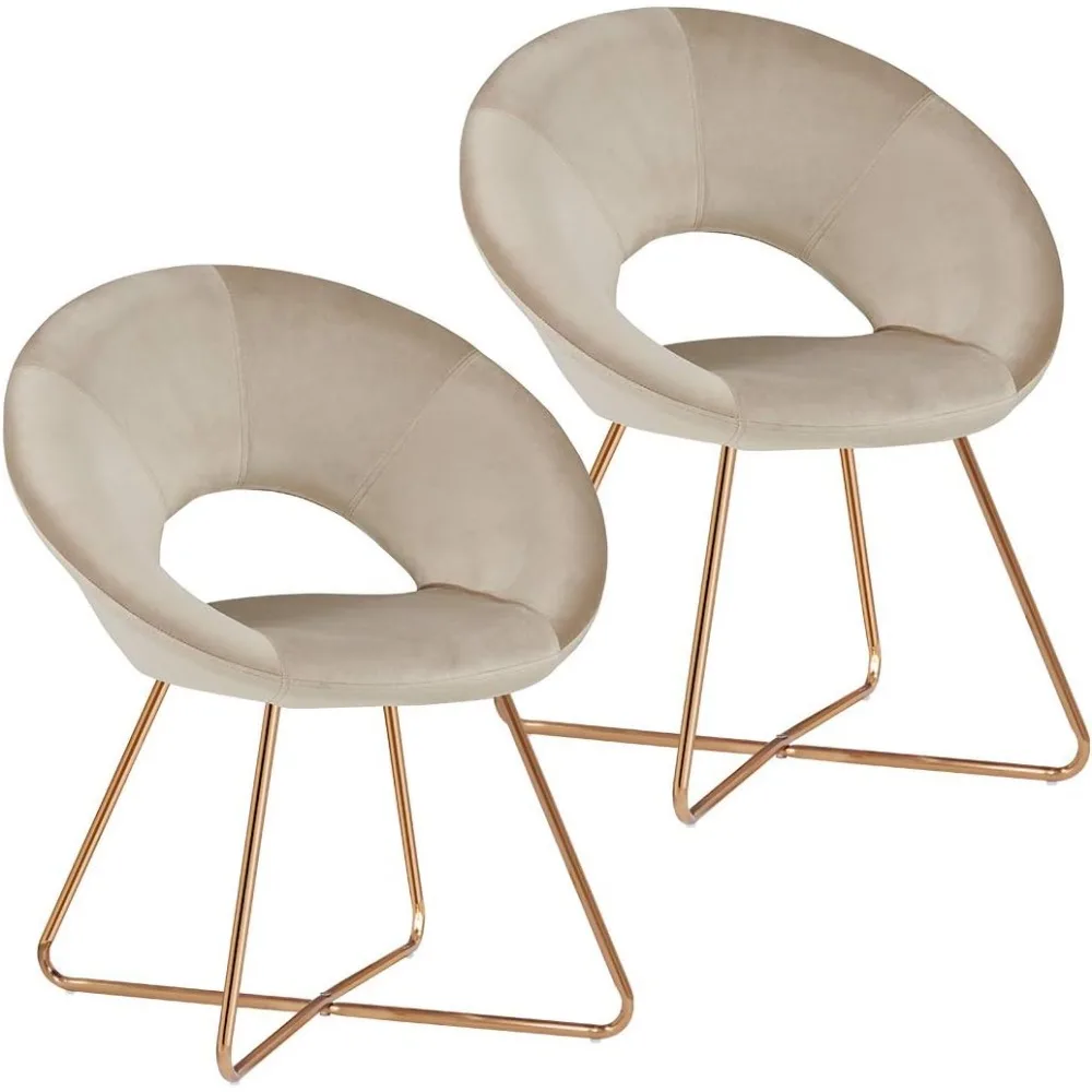 

Modern Accent Velvet Chairs Dining Chairs Single Sofa Comfy Upholstered Arm Chair Living Room Furniture Leisure Lounge