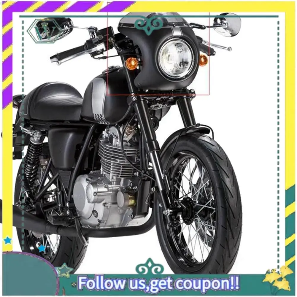 

Upgraded Motorcycle Front Headlight Fairing Windscreen Windshield Plastic Universal Cafe Racer Retro Headlight Wind Screen