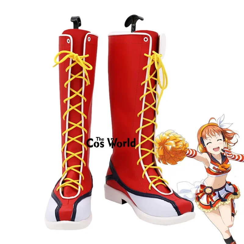 LoveLive!Sunshine!! Aqours Cheer Girl Cheerleaders Takami Chika Anime Customize Cosplay Shoes Boots