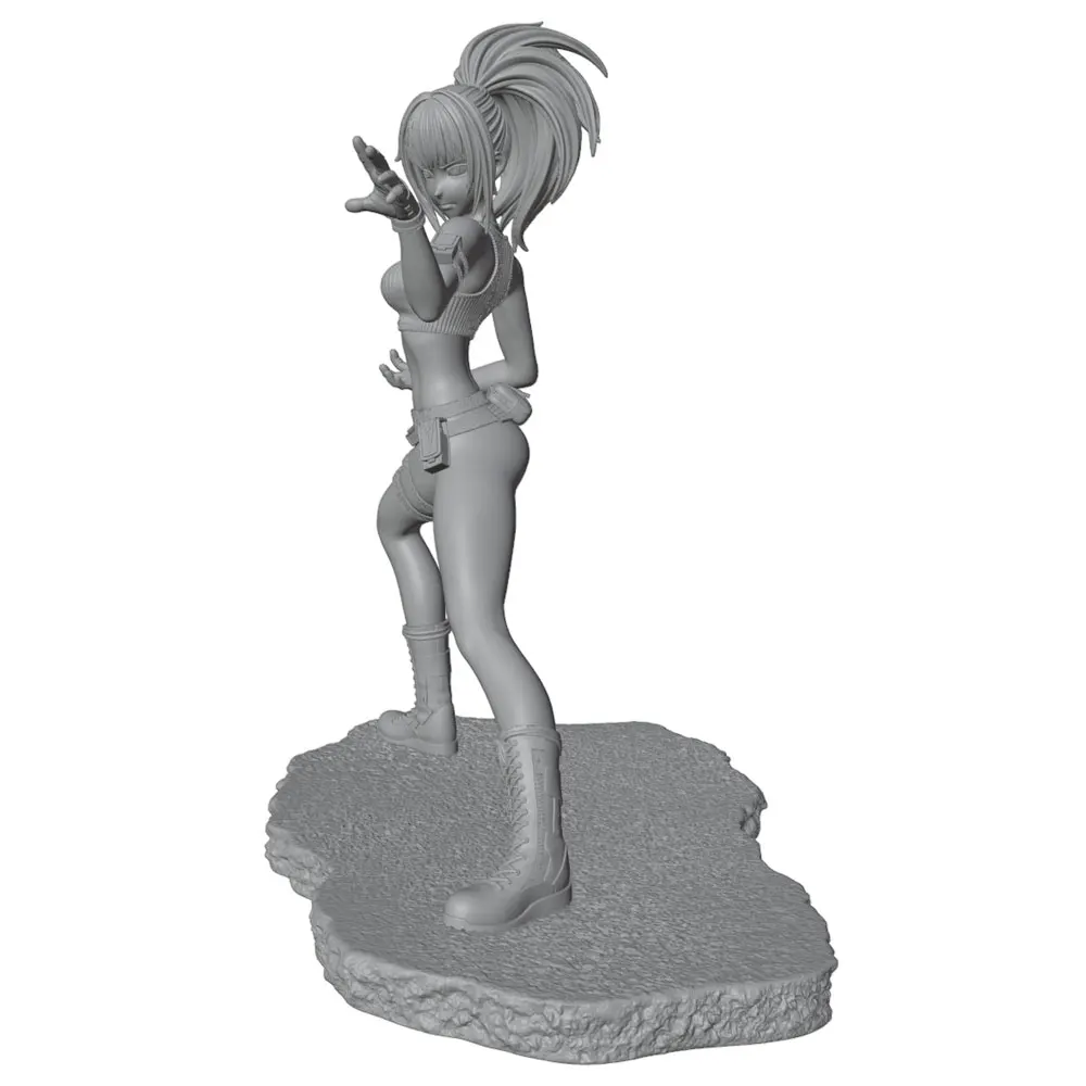 Figura de resina sin pintar chica luchadora para rol y coleccionismo - imagen 3