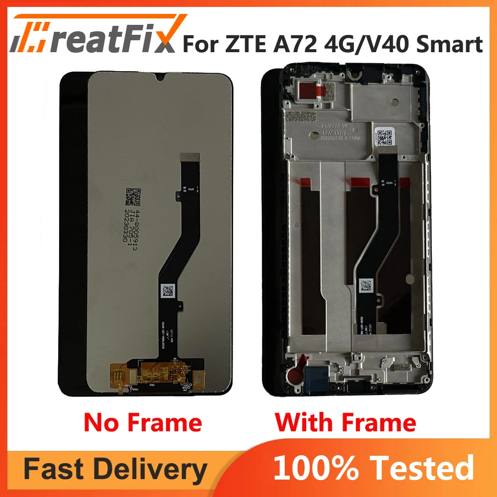 

6.75 inch For ZTE Blade A72 4G LCD Display Touch Screen Digitizer Assembly Display For ZTE V40 Smart LCD Sensor With Frame