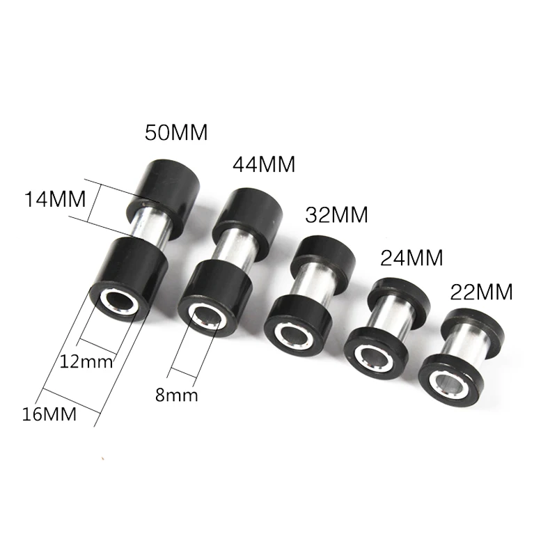 MTB Shock Bushing Bicycle Rear Shocker Absorber Bushings 22mm 54mm Aluminum Alloy Shock Bushing MTB Bike Rear Shock Absorber