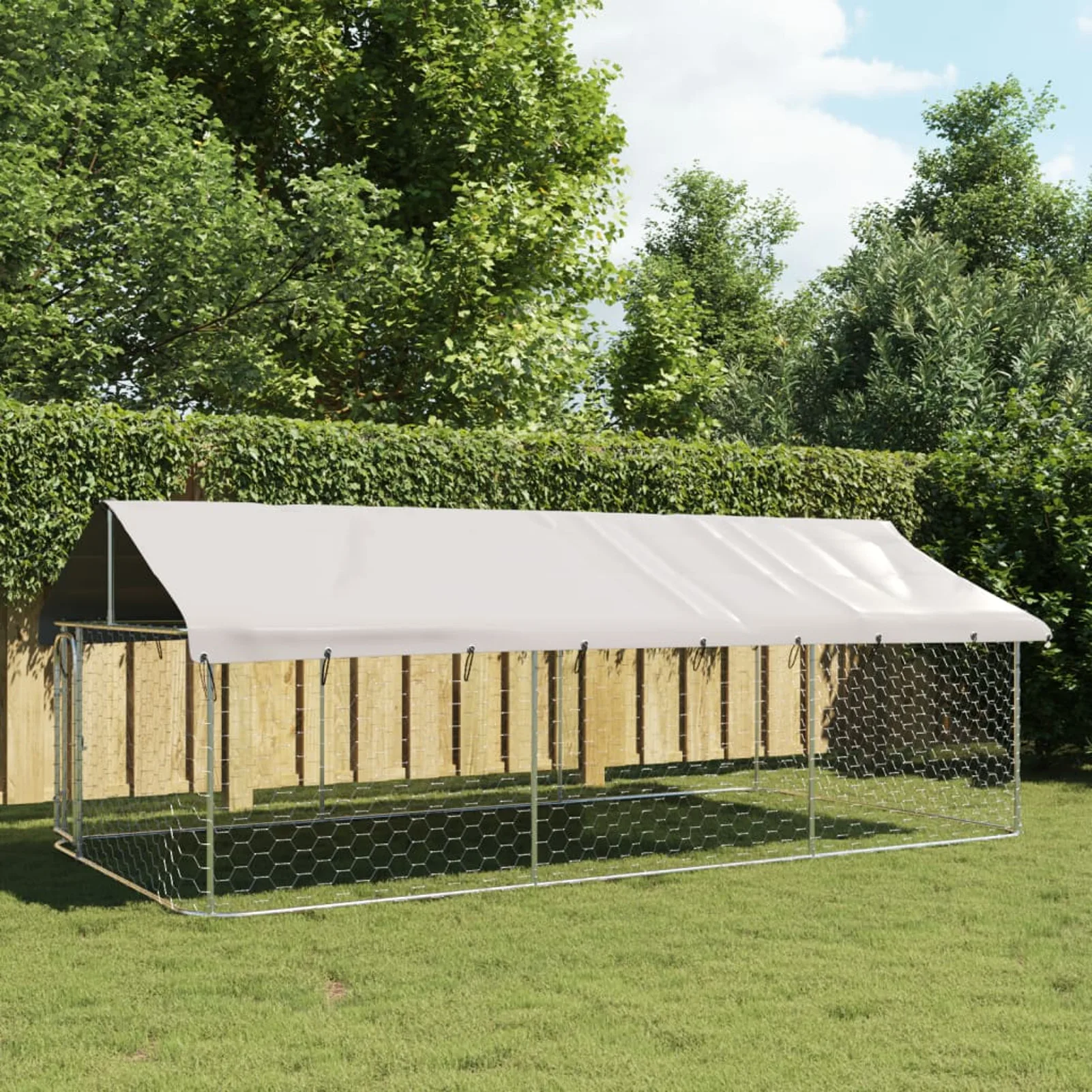 Außen hundezwinger Outdoor Stahl groß mit Dach für Haustier zum Spielen Training abschließbares