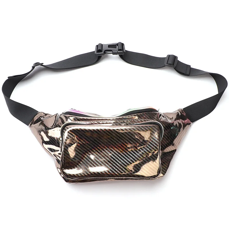 Women's Chest Bag Reflective Colorful Waist Bag 2023 New Ladies' Outdoor Sports Bag Fashionable and Beautiful Shoulder Phone Bag