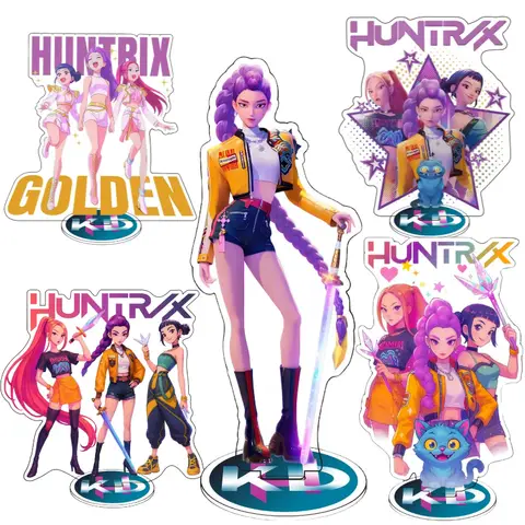 K-pop – support de personnage de chasseurs de démons, modèle de chasseurs de groupe Rumi Ejia Audrey, présentoir en acrylique, décor Anime, cadeau pour fille
