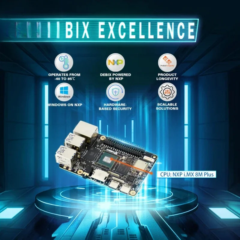 DEBIX Model B iMX Plus seri single 4+Android Ubuntu win iot temp - to arm development board