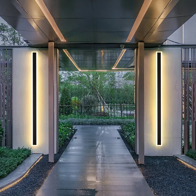 Lampada da parete moderna per esterni a LED impermeabile IP65 per villa portico giardino patio lampada da porta del garage antipioggia