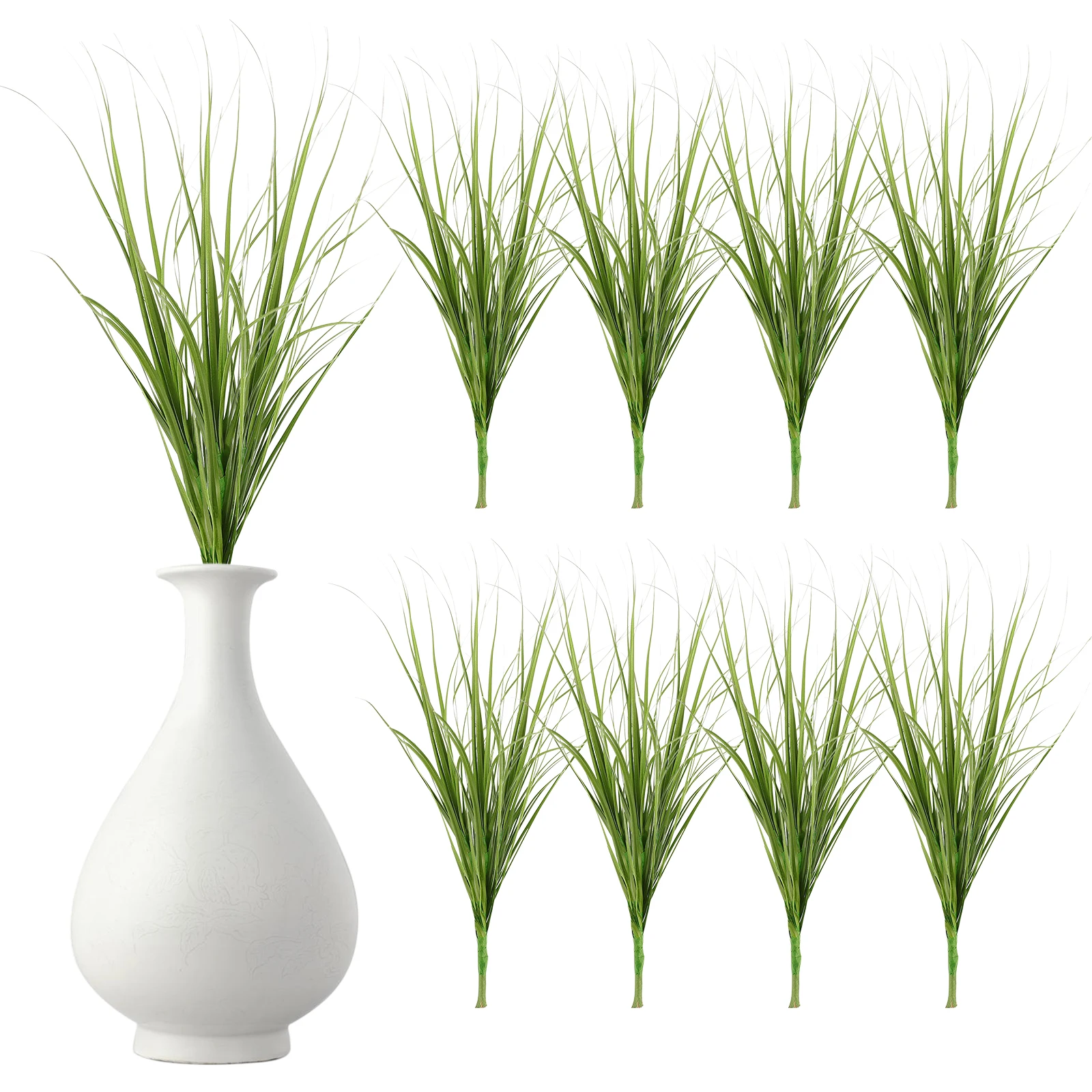 

12pcs Artificial Grass Fake Greenery Decor Simulation Plant Prop For Home Photography Scene Adornment Lifelike Grass Craft