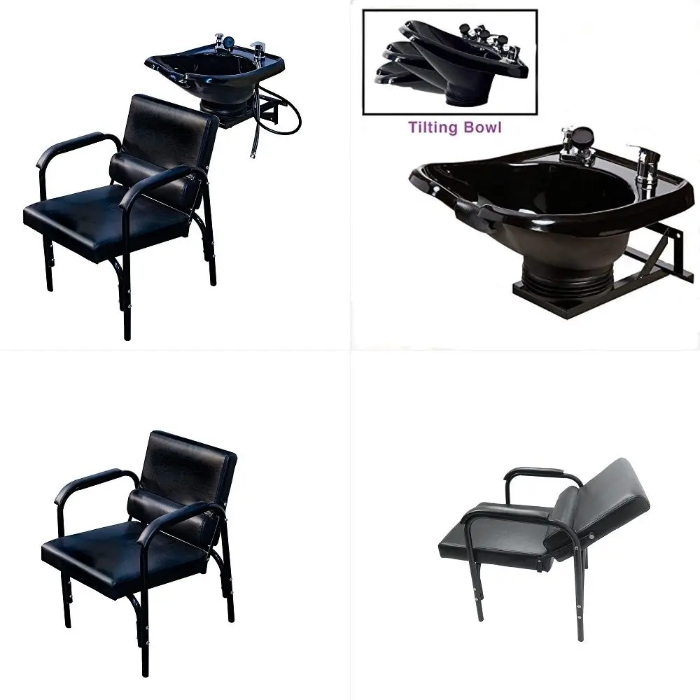 

Shampoo Bowl Salon Sink with Shampoo Cabinet and Beauty Salon Chair TLCB12KRGTB12C216A