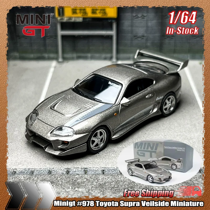 

Новый в наличии Minigt 1:64 # 198, Toyota Supra Veilside, миниатюрная литая модель автомобиля из сплава, индивидуальные игрушки, коллекционный подарочный орнамент
