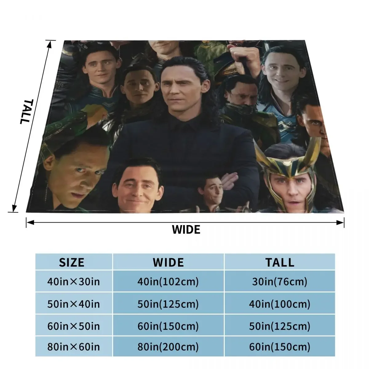 Tom Hiddleston collage Throw Blanket Soft Plush Plaid sofa bed Blankets