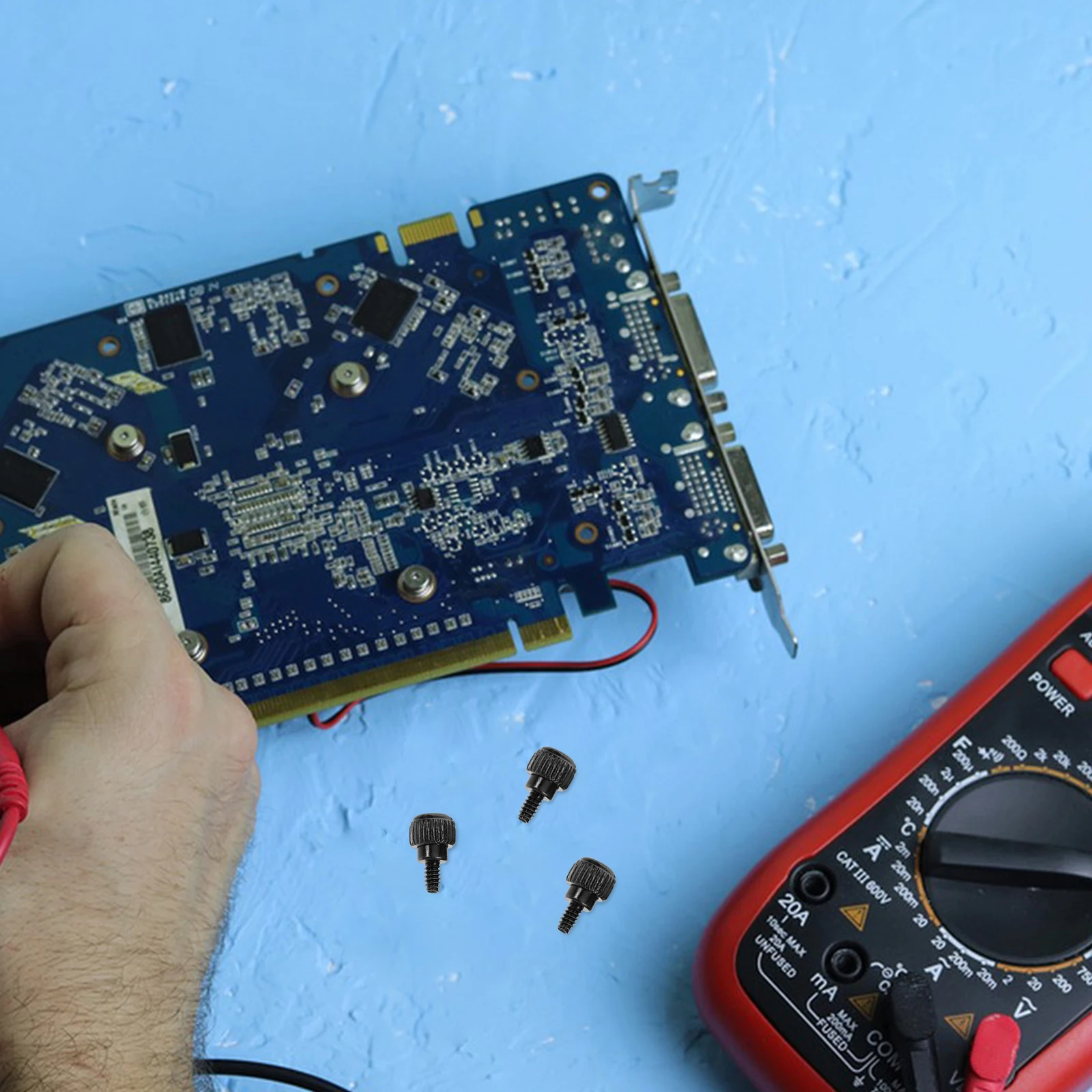 

10Pcs Pc Case Thumb Screws Round Head Hand Tightened Secure Fasteners for Computer Repair Replacement DIY Maintenance Kit