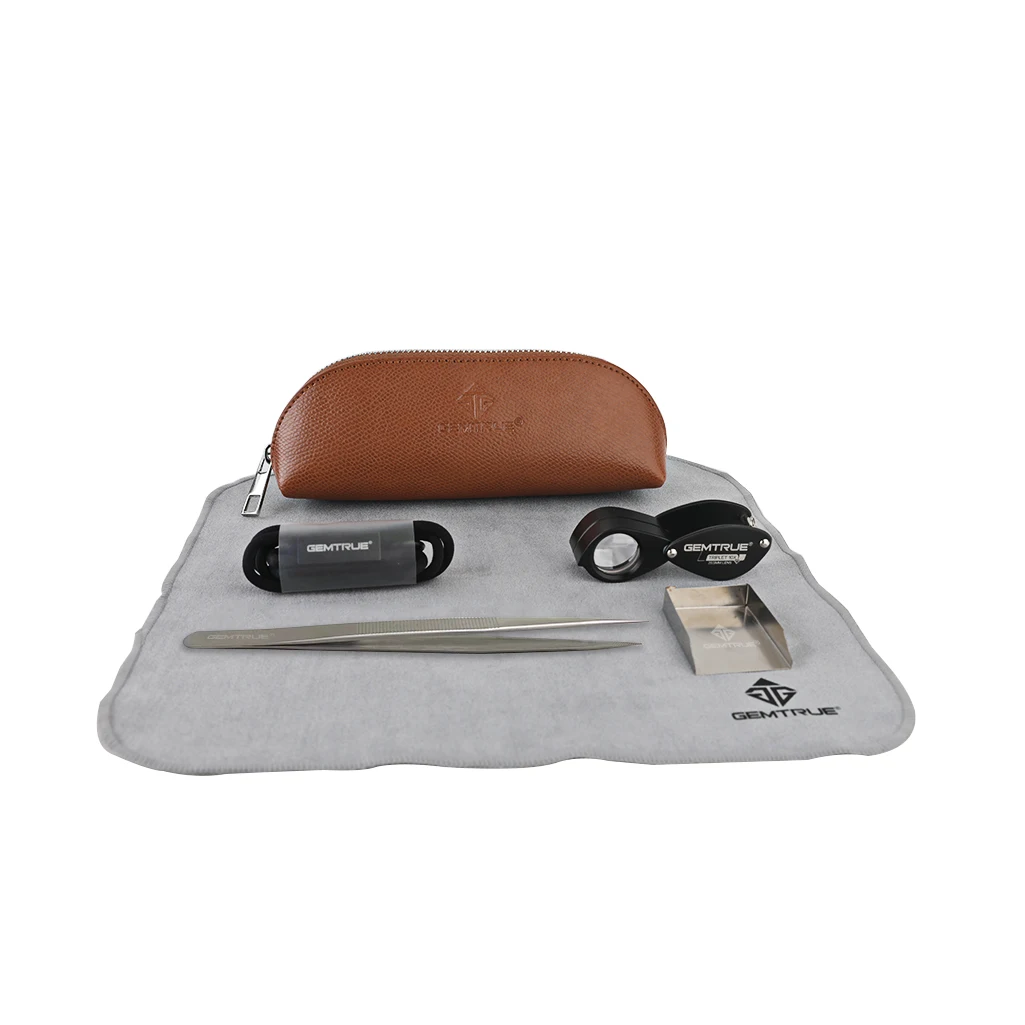 Professional Jeweler Tool Kit GemTrue Diamond Tool Kit Essential Tools for Dealers - New Style with Zip Pouch DK924