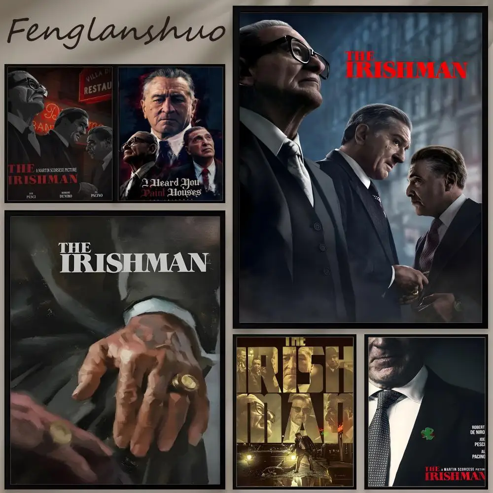The I-Irishman Movie Poster Stylish Waterproof Wall Decals -
