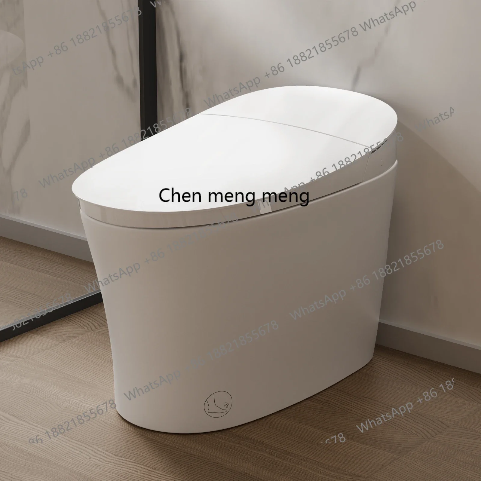 

Z189 Intelligent Toilet Power Flush Comfort Height Smart Toilet with Built-In Bidet, ADA Compliant N111-1B F185