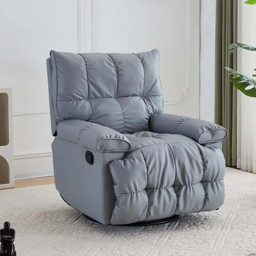 كرسي أريكة قابل للاستلقاء كهربائي حديث لكبار السن كرسي أريكة نوم قابل للتدوير وقابل للتأرجح كرسي قابل للتعديل لغرفة المعيشة #3