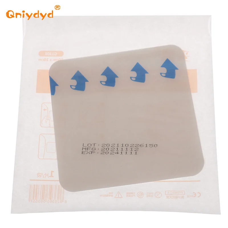 5PCS Hydrocolloid Adhesive Dressing Wound Dressing Sterile Thin Healing Pad Patches