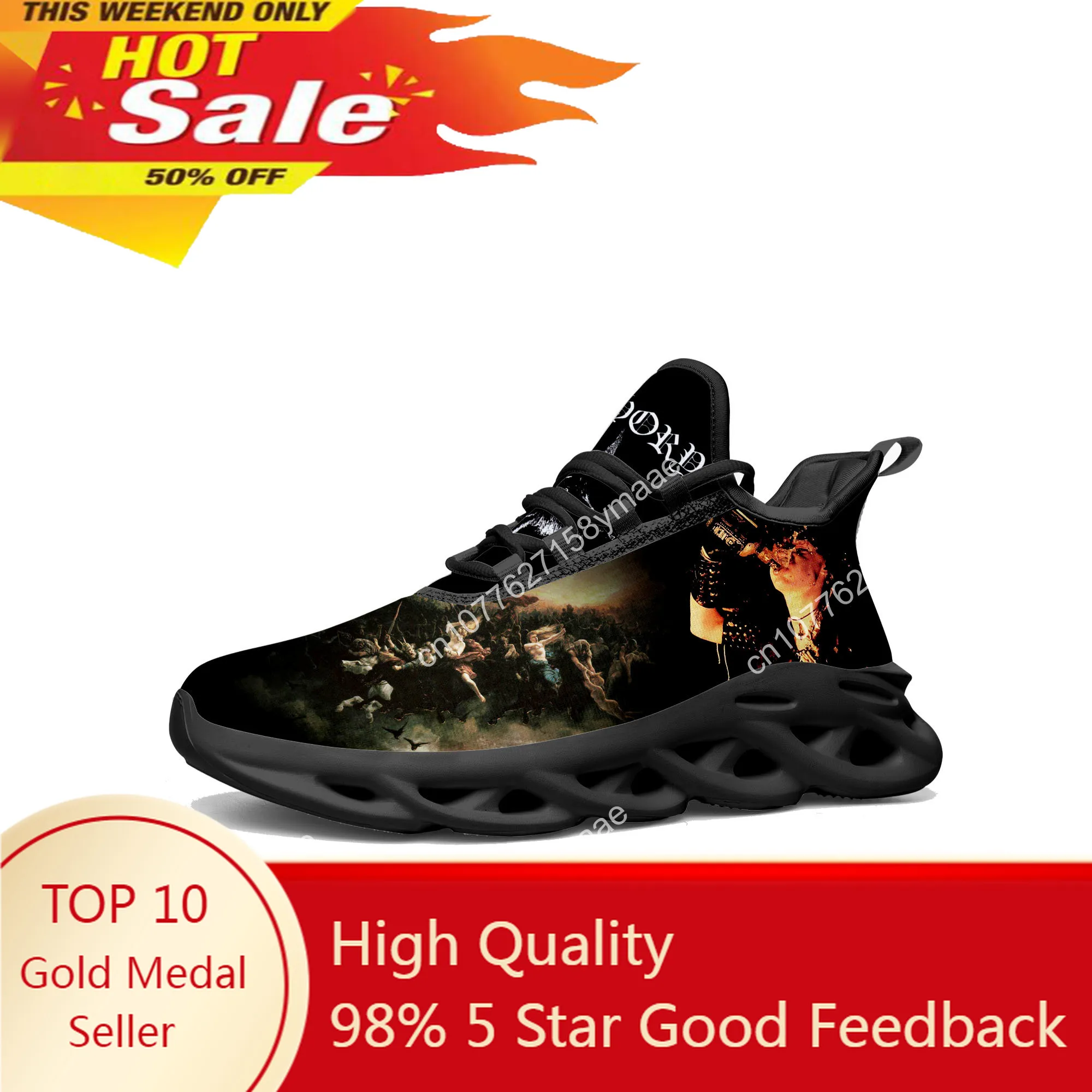 

Bathory Rock Band Flats Sneakers Mens Womens Sports Running Shoes High Quality Sneaker Customization Shoe Lace Up Mesh Footwear