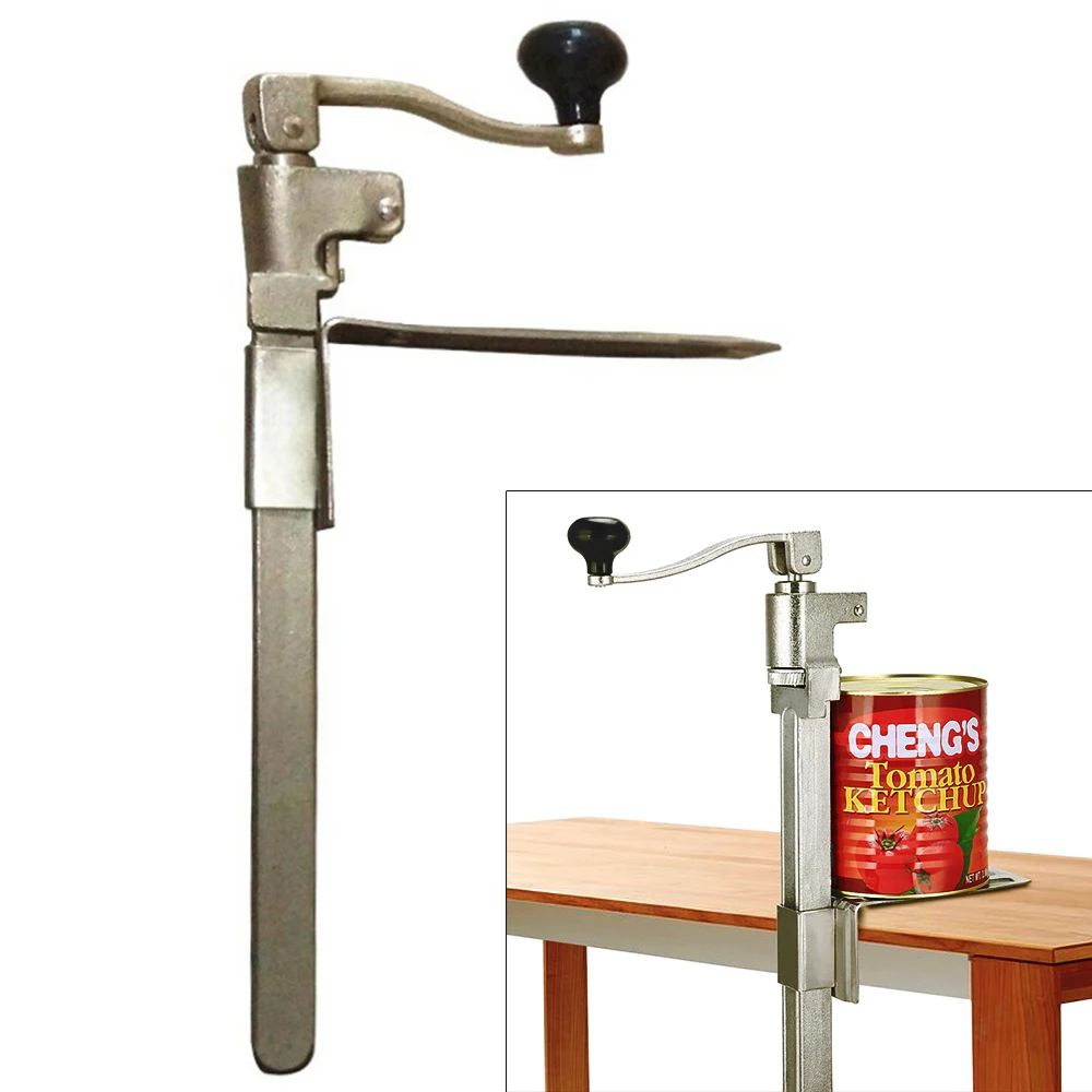 Steel Restaurant Food Big Can Opener Manual Table Mounted Heavy Duty Commercial Can Opener