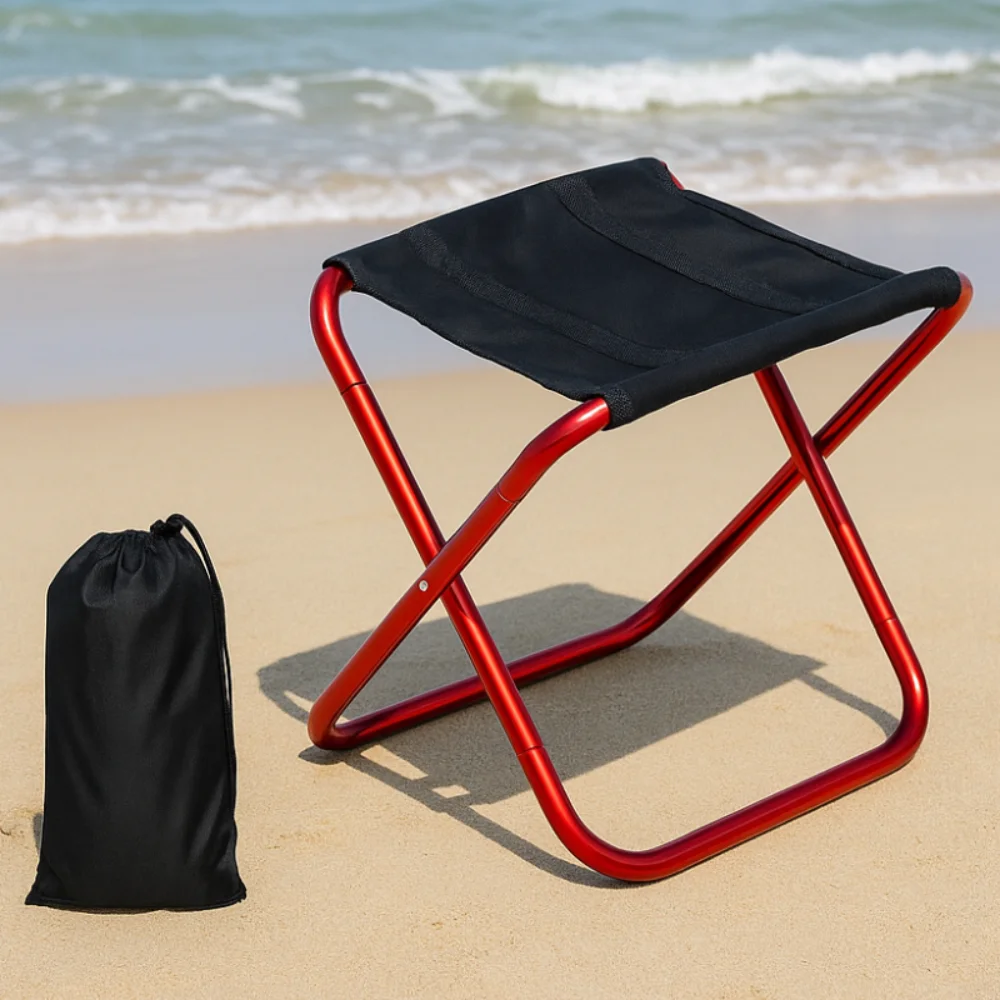 

Wear-resistant Foldable Fishing Chair Strong Load-bearing Crossbody Folding Small Stool Sturdy Handbag style
