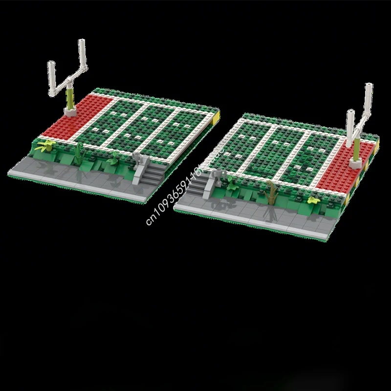 

1416 шт. MOC городское футбольное поле 48x32 модульные строительные блоки Рождественский подарок STEM образовательный праздник тематическая ограниченная серия