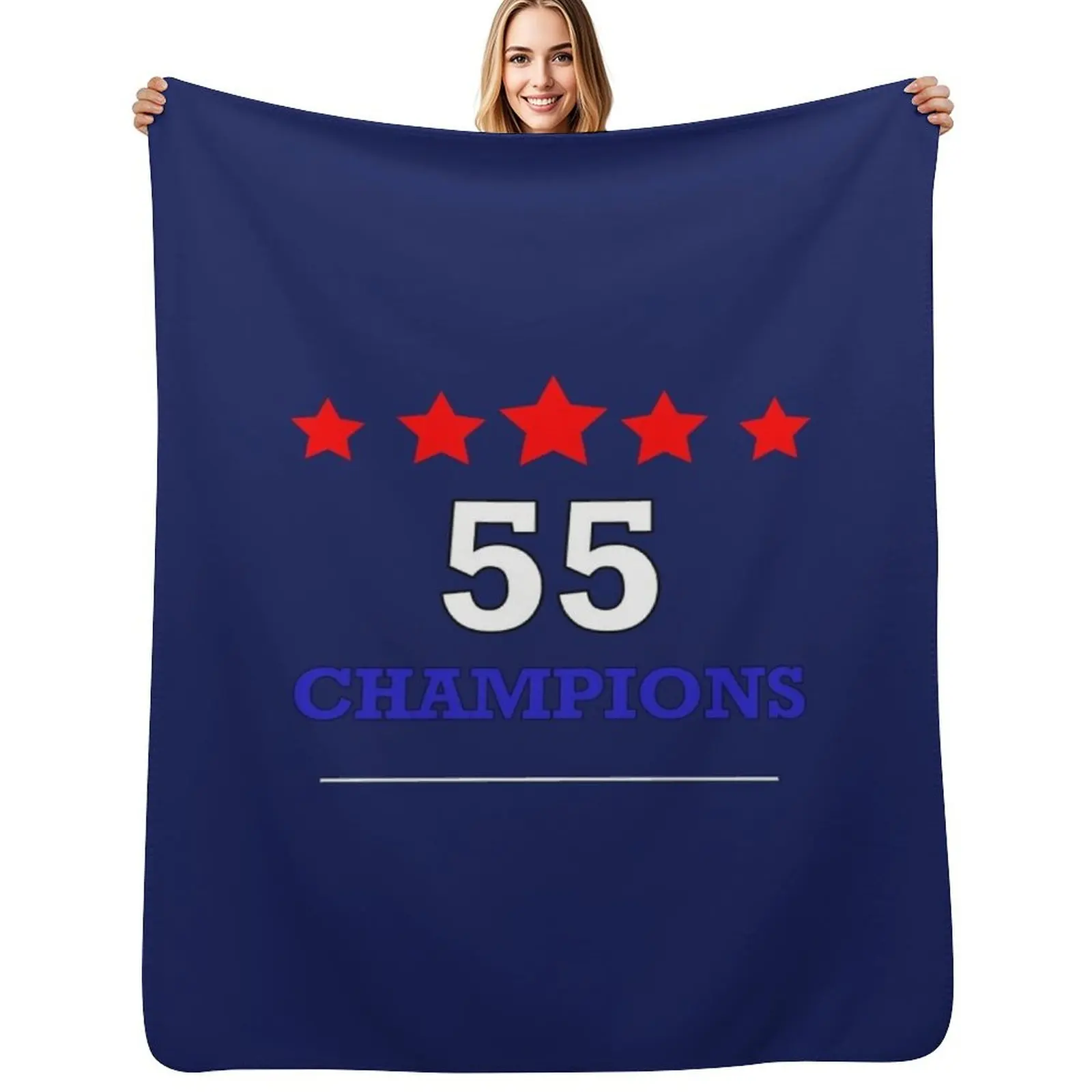 Rangers 55 Champions Throw Over Cover Throw Blanket Hair Sleeping Bag Nap Decorative Sofa Plush Personalized Gift Blankets