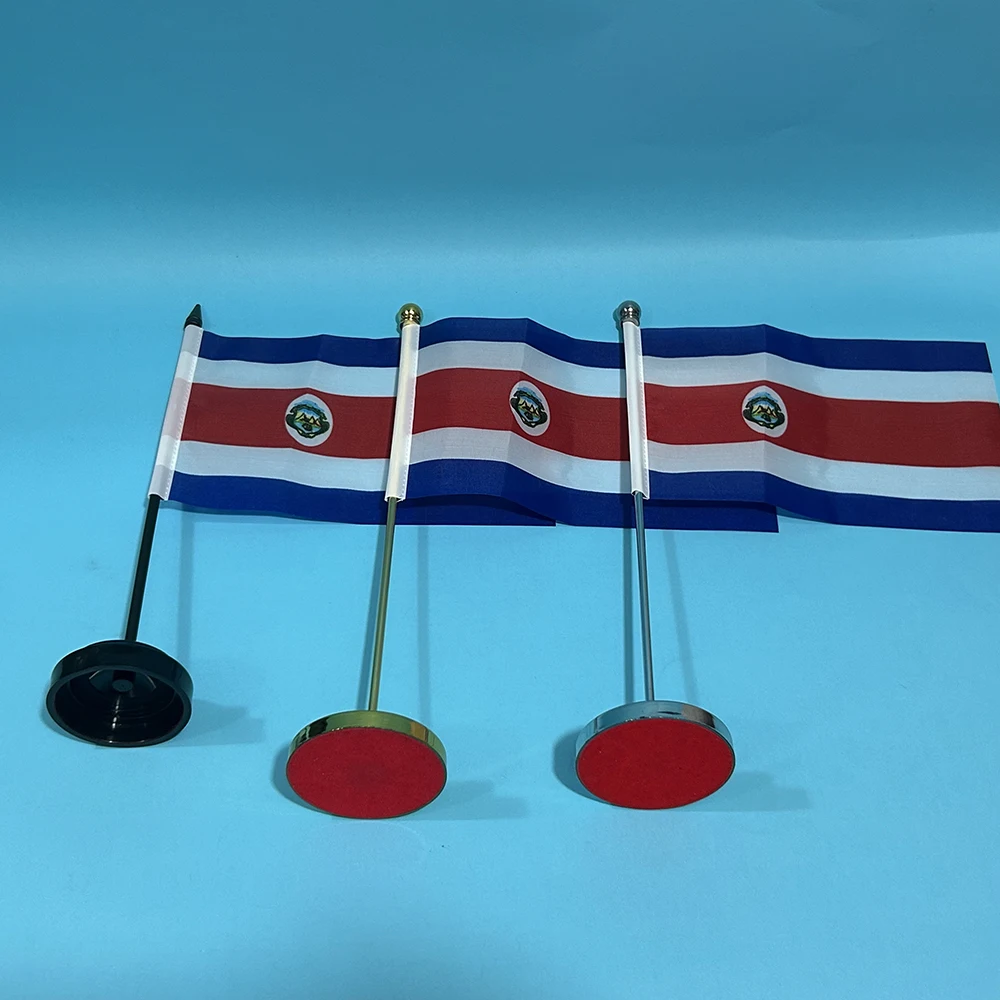 Bandera nacional de Costa Rica en poliéster para escritorio - imagen 3